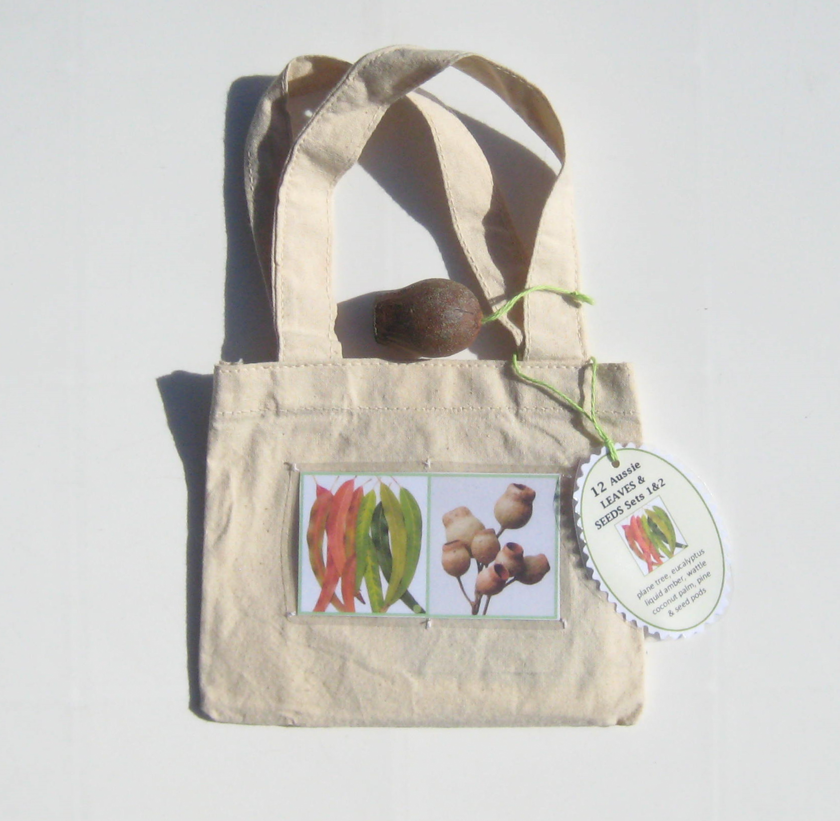 12 LEAVES and SEEDS, cards only, in a Tote Bag