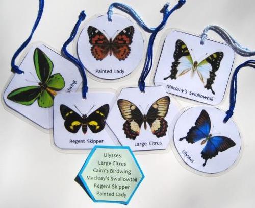6 BUTTERFLIES of AUSTRALIA HANGING CARDS