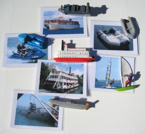 6-subject IN THE WATER, Set # 1, & matching cards