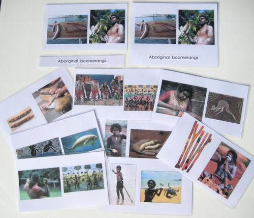 9-subject set ABORIGINAL & TORRES STRAIT ISLANDERS 3-Part Cards