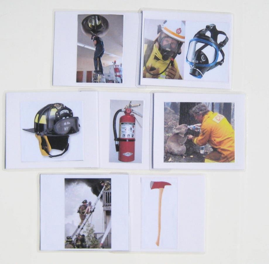 7 FIREFIGHTERS, SET #1, cards only