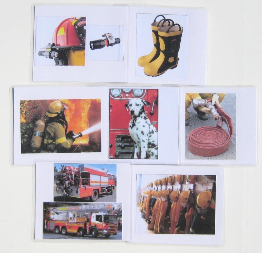 7 FIREFIGHTERS, SET #2, cards only