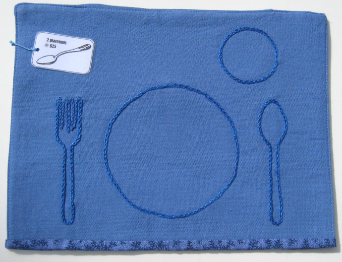 PLACEMATS, Set of 2 in Blue