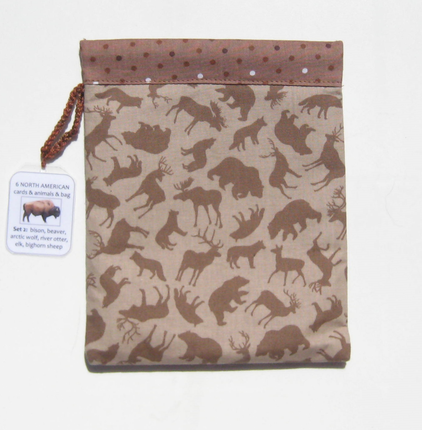 FABRIC SNAP BAG for North American Animals