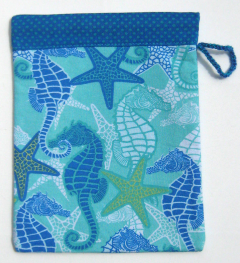 FABRIC SNAP BAG for CORAL REEF