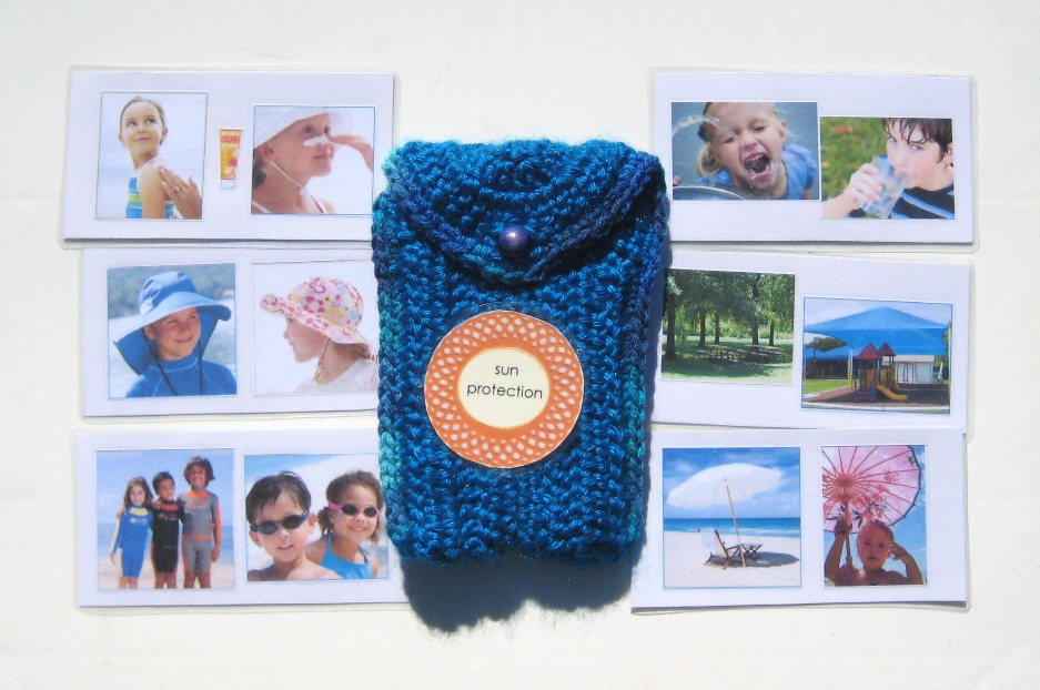 CROCHETED POUCH #1 for SUN PROTECTION