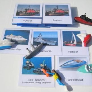 6-subject IN THE WATER, Set # 2, & matching 3-part cards