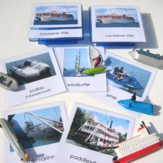 6-subject IN THE WATER, Set #1, & matching 3-part cards