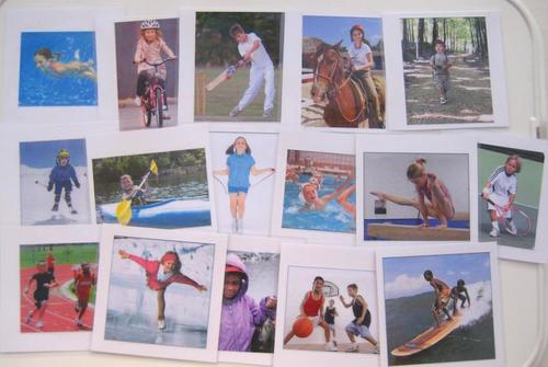 Full 28-card set of CHILDREN IN SPORTING ACTIVITIES, cards only