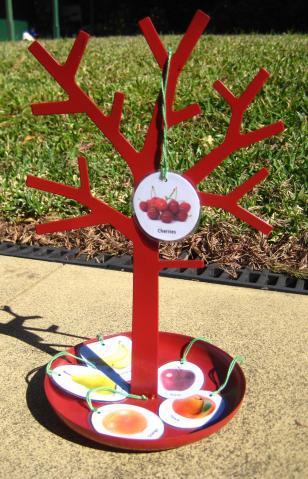 LANGUAGE TREE in Red or Yellow Metal