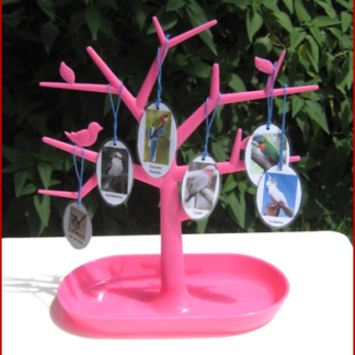 LANGUAGE TREE in Pink or Green or Blue Plastic