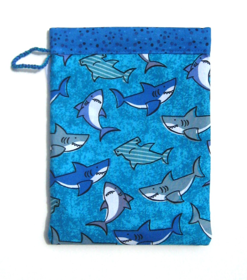 FABRIC SNAP BAG for SHARKS